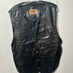 Black Leather Vest